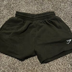 Gymshark green fleece XS rest day shorts